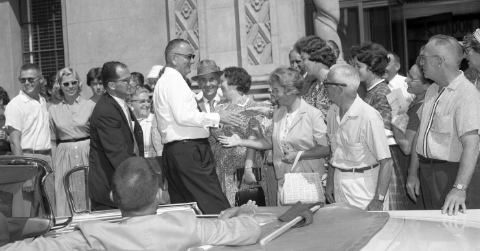 John F. Kennedy and Lyndon B. Johnson in Tucson